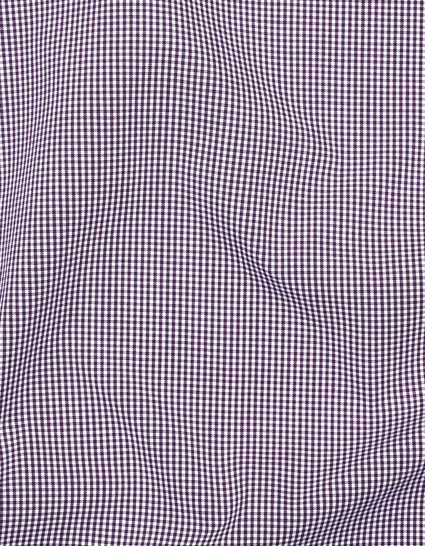 Check Purple Classic Fit Shirt FS1105RF-16