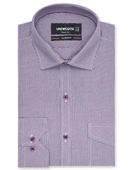 Check Purple Tailored Smart Fit Shirt FS1105SF-14.5