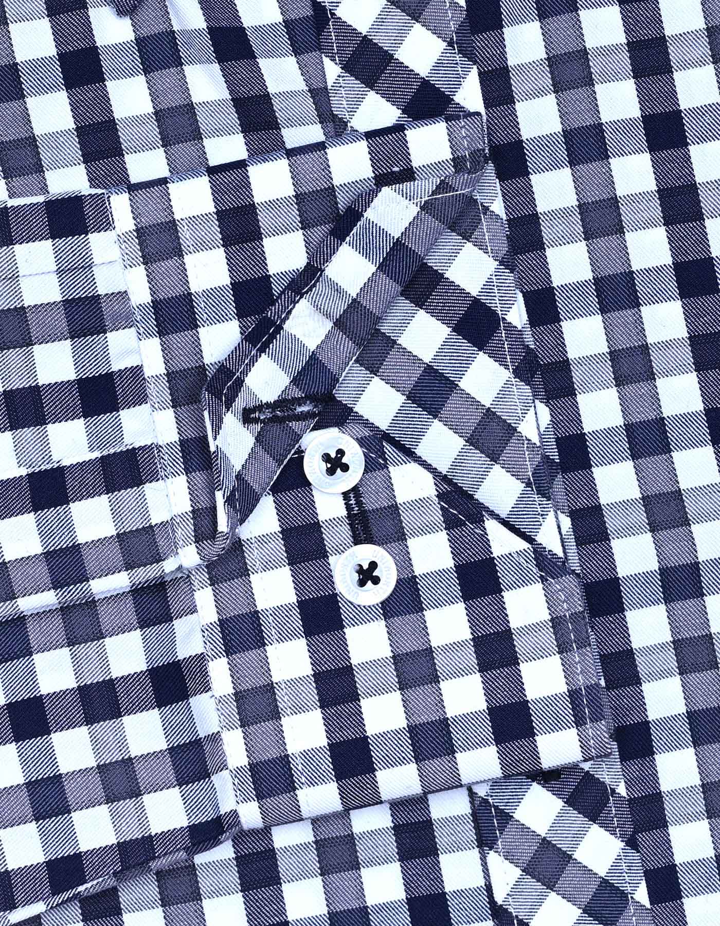 Check Navy Classic Fit Shirt FS1110-1RF-16