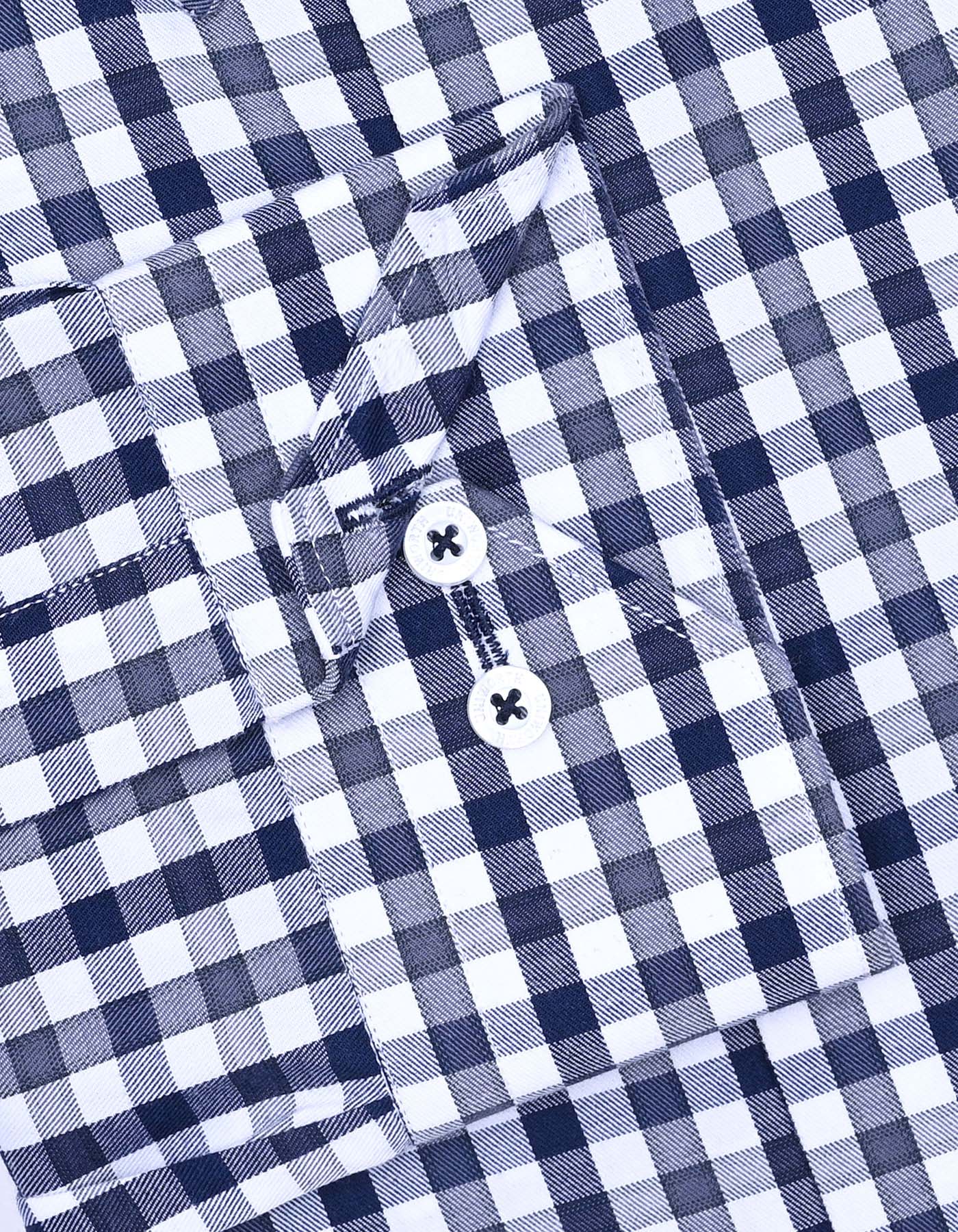 Check Navy Tailored Smart Fit Shirt FS1110-2SF-16
