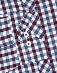 Check Maroon Classic Fit Shirt FS1112RF-16