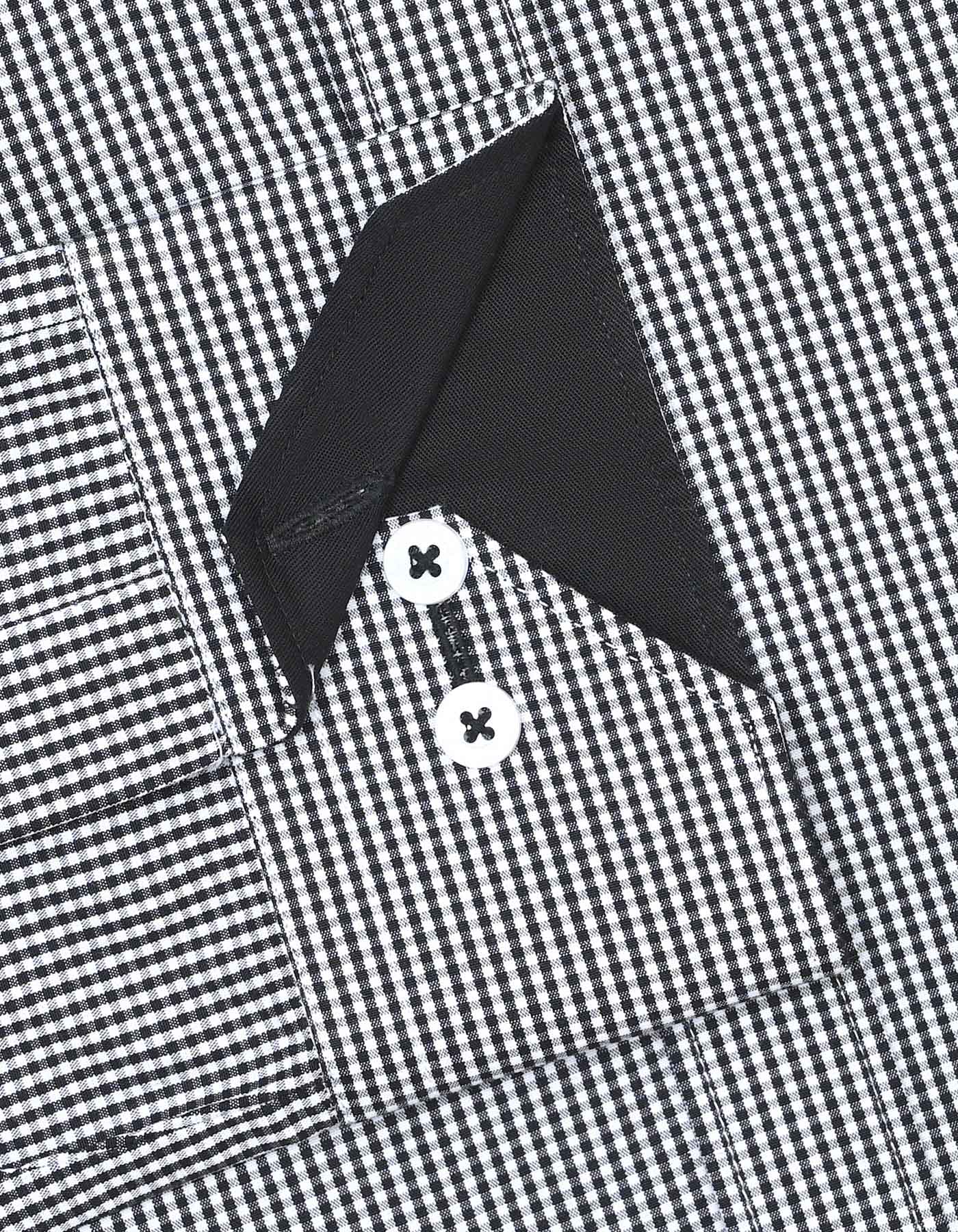 Check Black Tailored Smart Fit Shirt FS1114SF-16