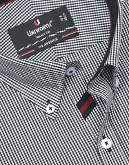 Check Black Tailored Smart Fit Shirt FS1114SF-15