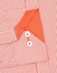 Check Orange Classic Fit Shirt FS1115RF-16
