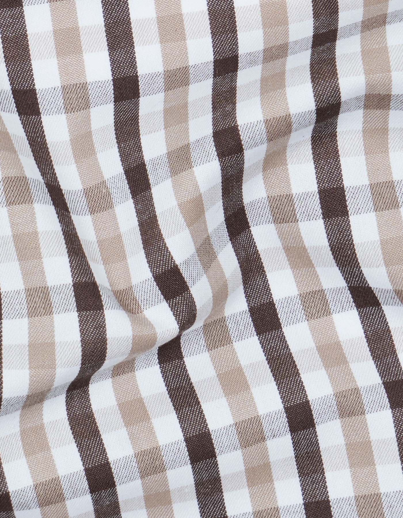 Check D Brown Classic Fit Shirt FS1119RF-16