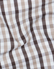 Check D Brown Classic Fit Shirt FS1119RF-16