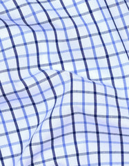Check Navy Tailored Smart Fit Shirt FS1121SF-16