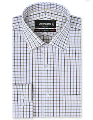 Check Beige Classic Fit Shirt FS1123RF-14.5