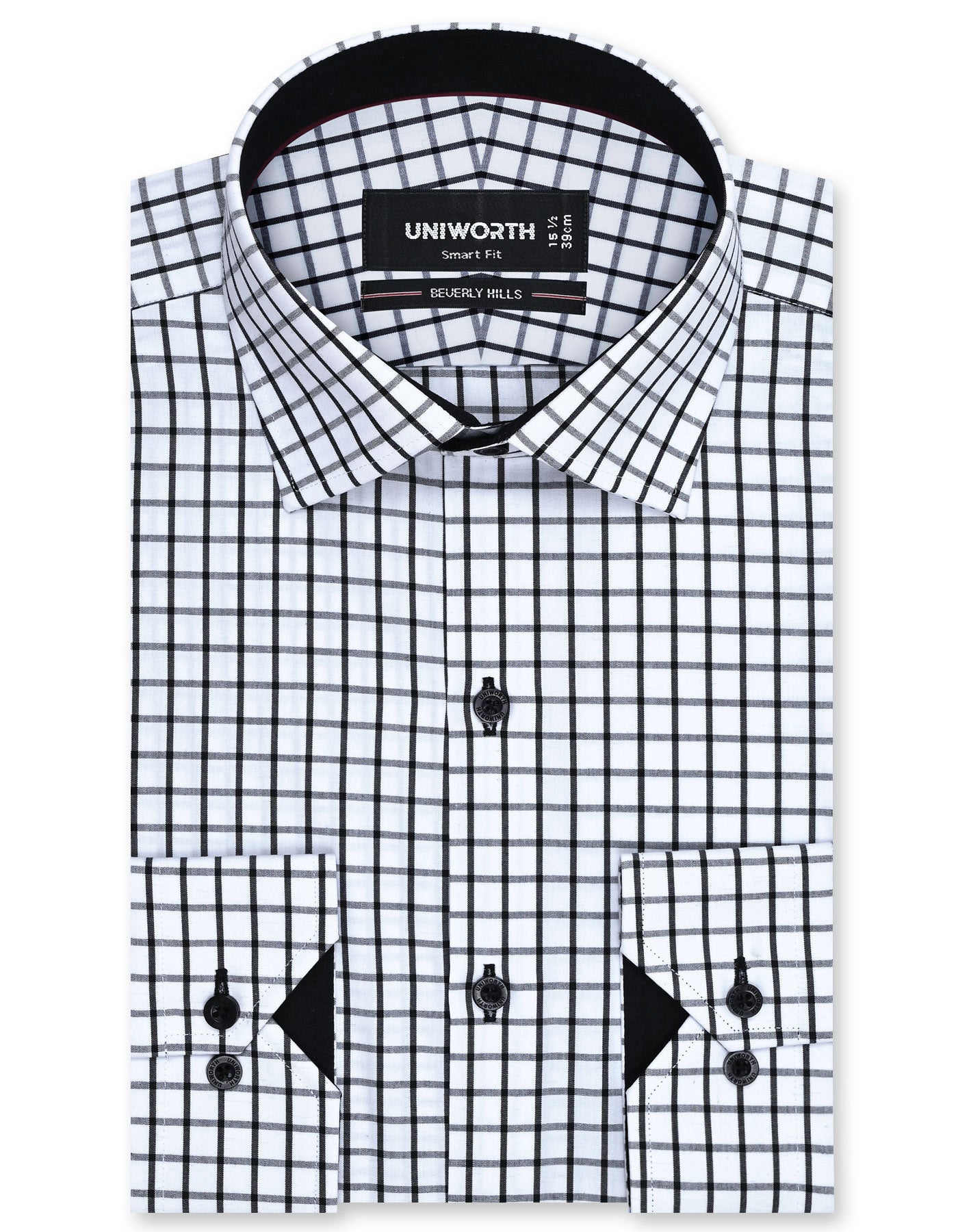 Check Black Smart Fit Shirt FS1125SF-14.5