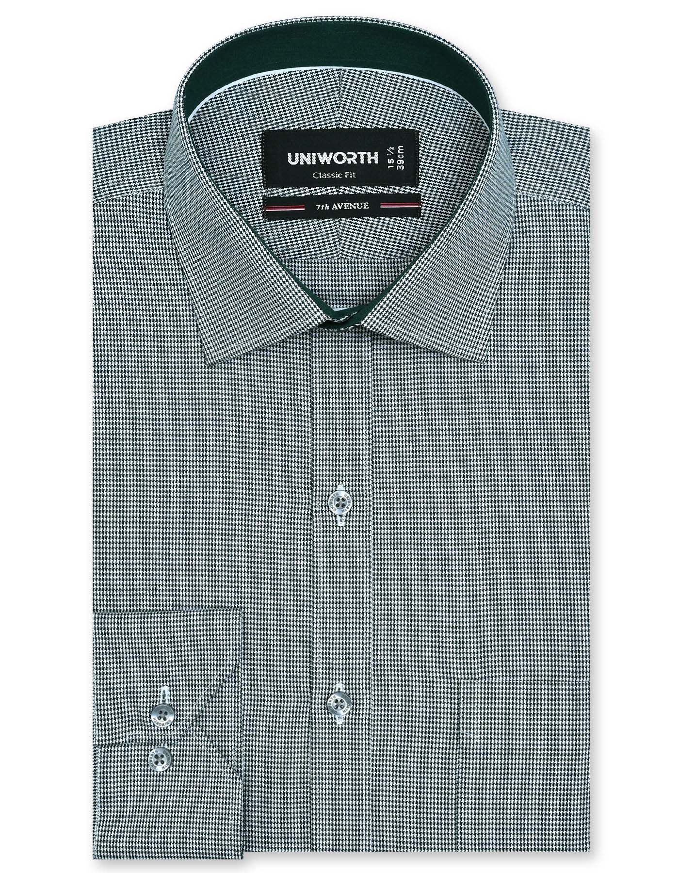 Check Green Classic Fit Shirt FS1129RF-14.5