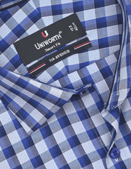 Check River Blue Tailored Smart Fit Shirt FS1120SF-15