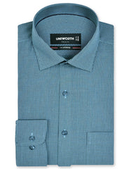 Check Teal Classic Fit Shirt FS1137RF-14.5