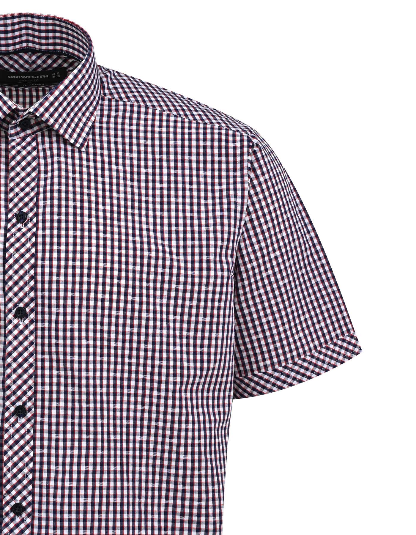 Check Navy Classic Fit Shirt FS1139RH-15.5