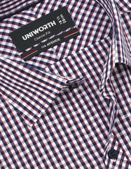 Check Navy Classic Fit Shirt FS1139RH-15