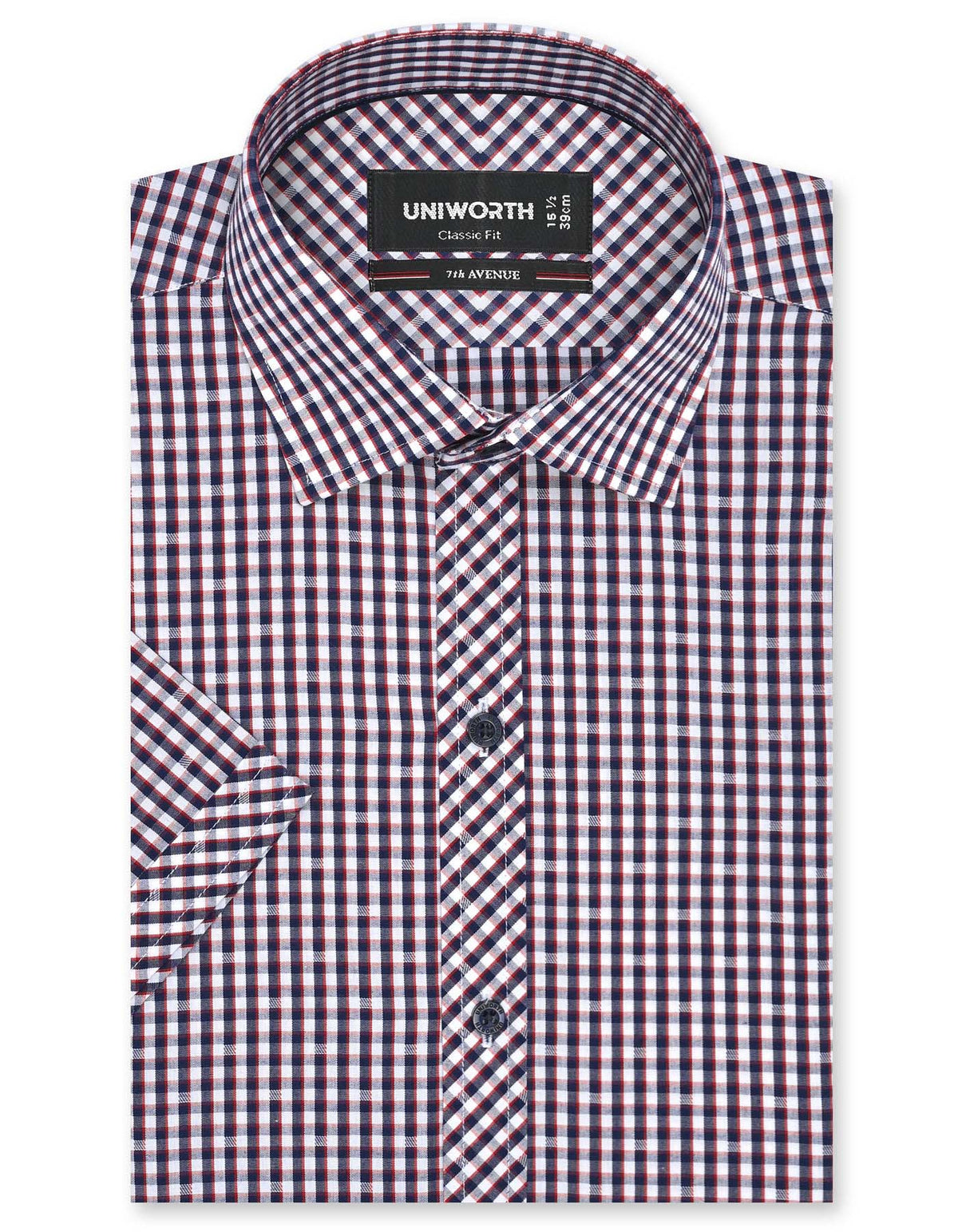 Check Navy Classic Fit Shirt FS1139RH-14.5