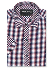 Check Navy Smart Fit Shirt FS1139SH-14.5