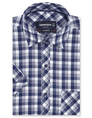 Check Navy Classic Fit Shirt FS1144RH-14.5
