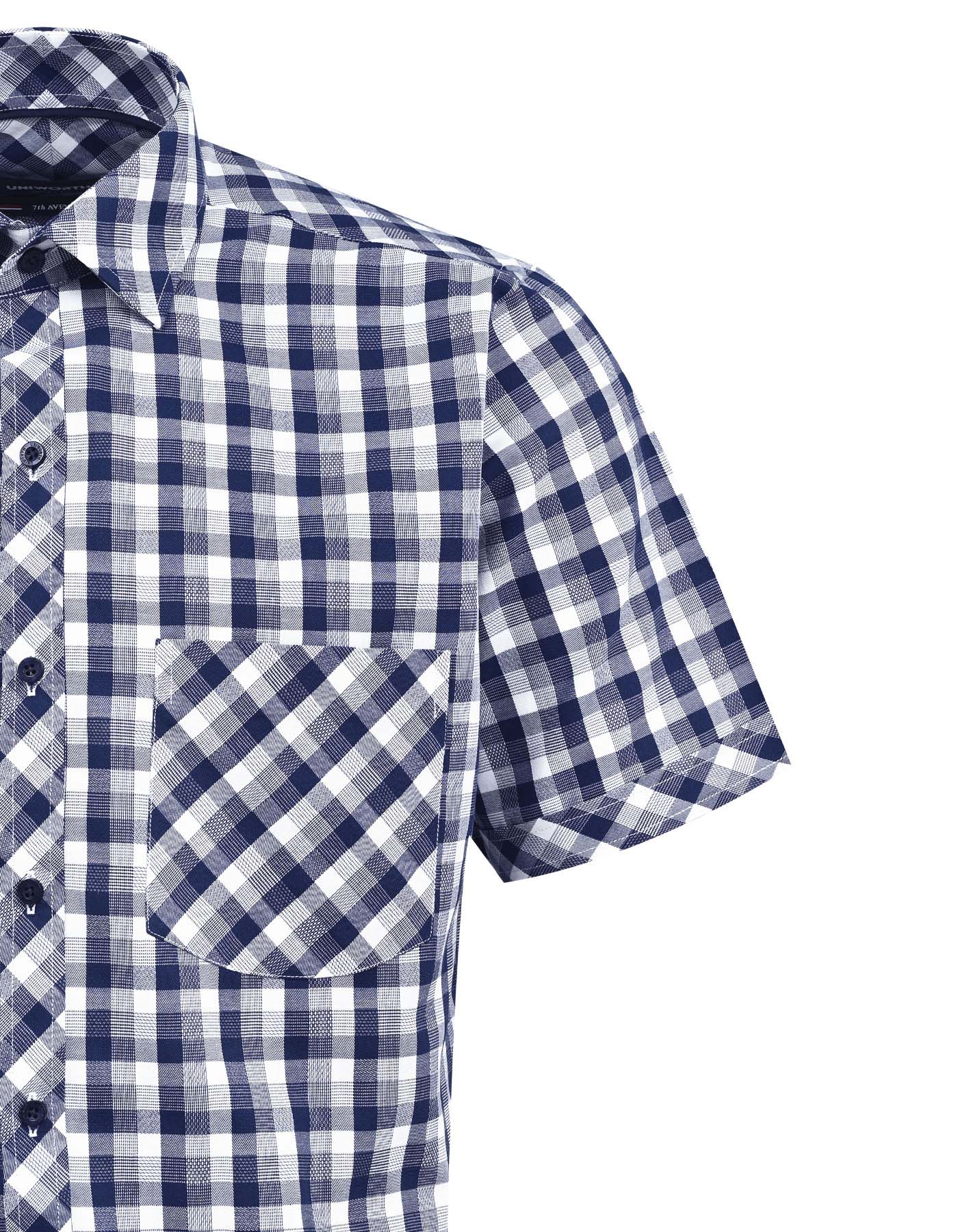 Check Navy Smart Fit Shirt FS1144SH-15.5