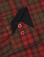 Check Maroon Tailored Smart Fit Shirt FS1145-2SF-15.5