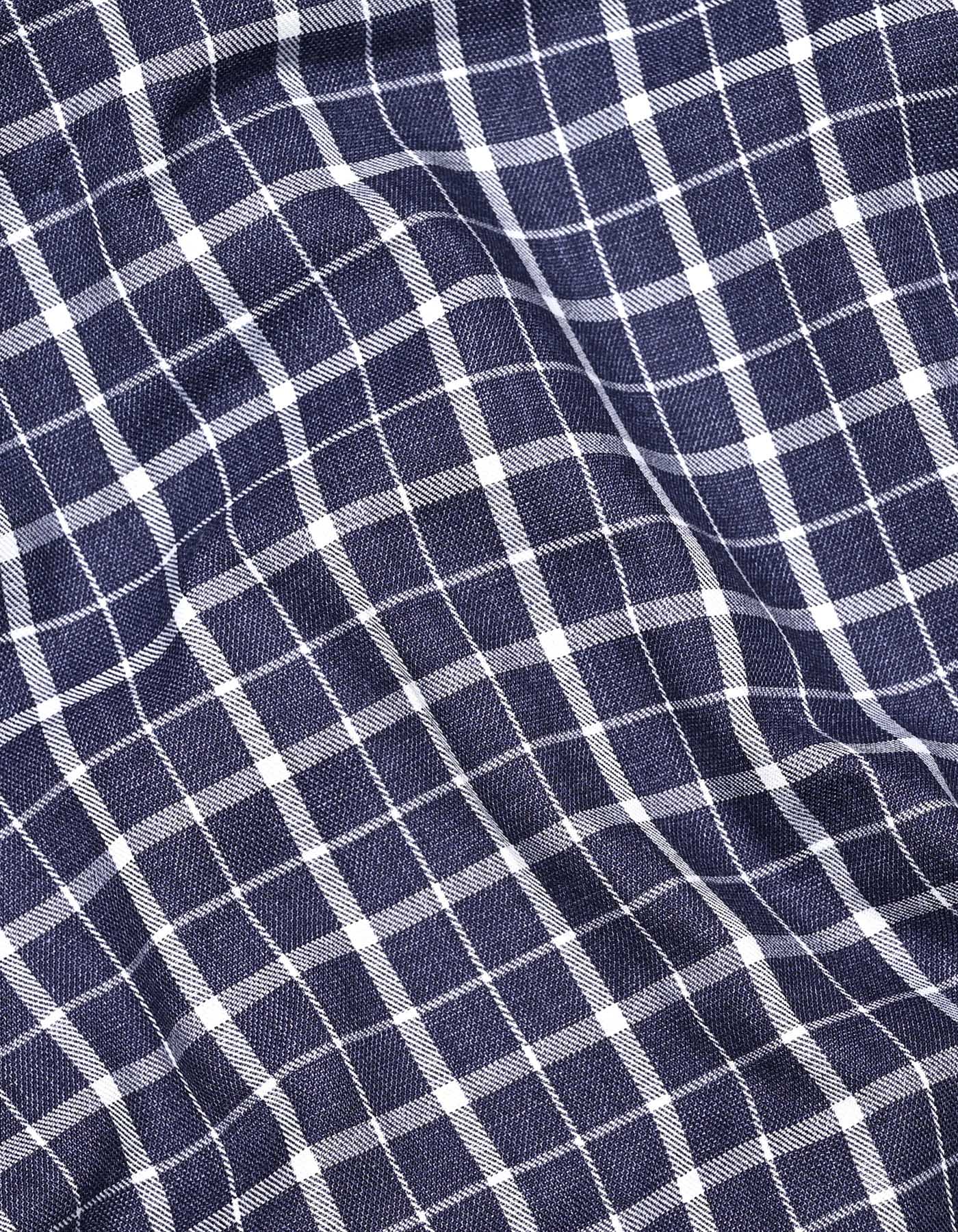 Check Navy Classic Fit Shirt FS1146RF-16
