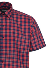 Check Red Classic Fit Shirt FS1147RH-15.5