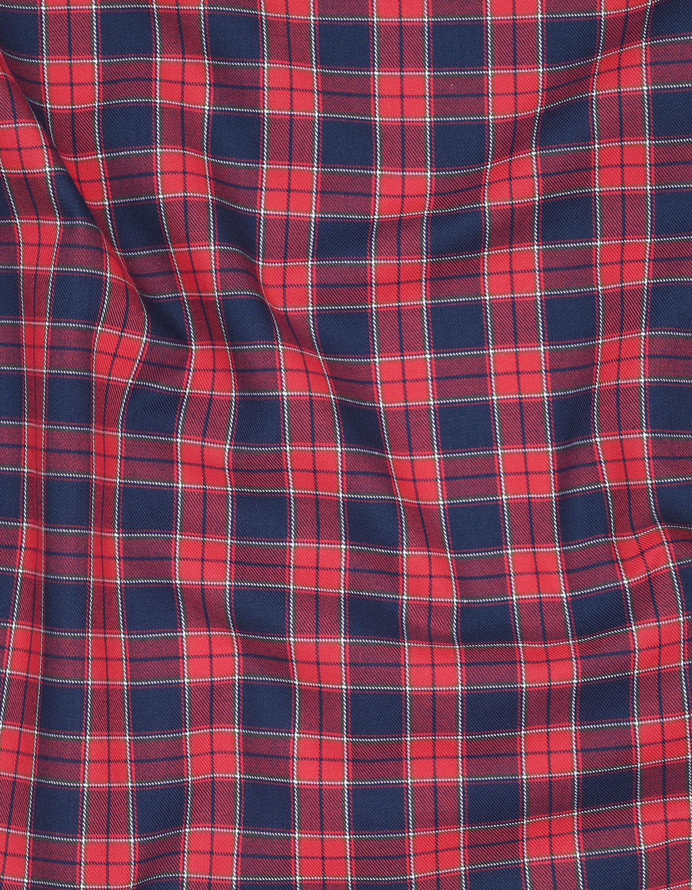 Check Red Classic Fit Shirt FS1147RH-16