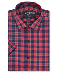 Check Red Classic Fit Shirt FS1147RH-14.5