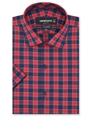 Check Red Smart Fit Shirt FS1147SH-14.5