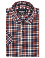 Check Brown Classic Fit Shirt FS1148RH-14.5