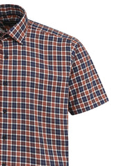 Check Brown Smart Fit Shirt FS1148SH-15.5