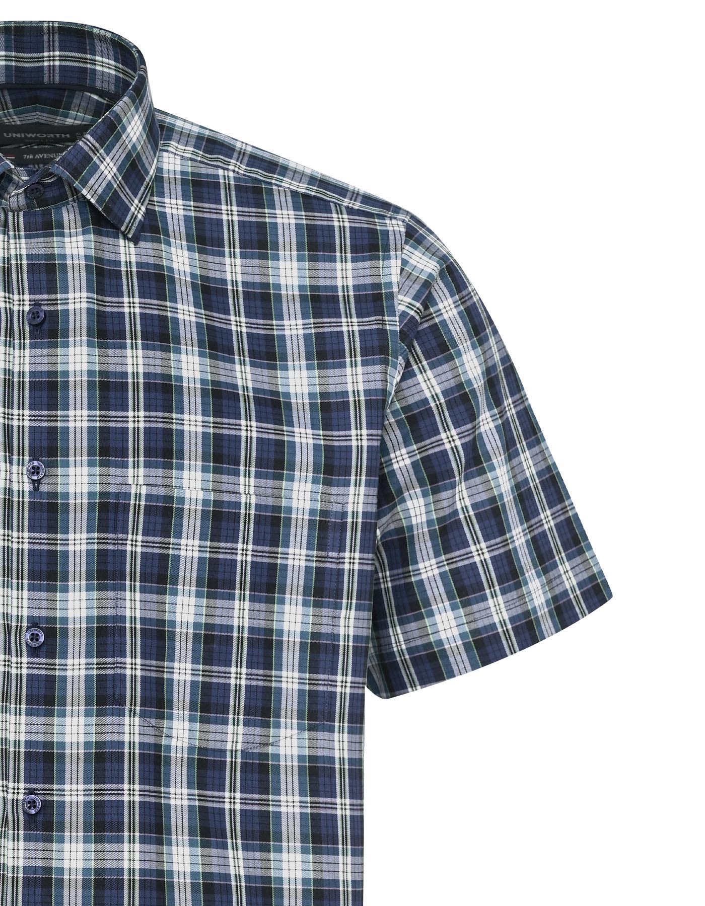 Check Navy Classic Fit Shirt FS1149RH-15.5