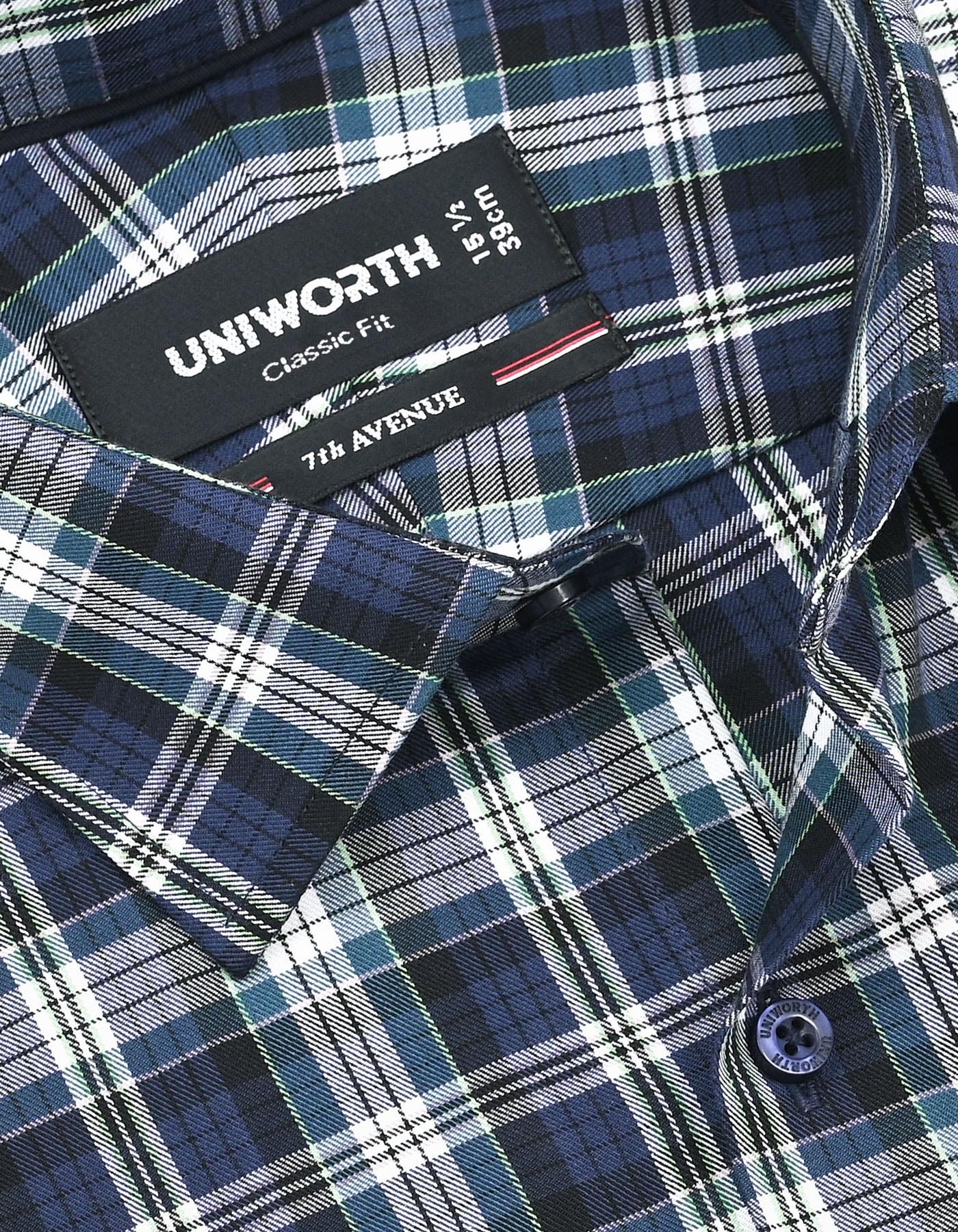 Check Navy Classic Fit Shirt FS1149RH-15