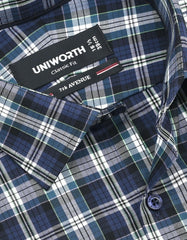 Check Navy Classic Fit Shirt FS1149RH-15