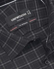 Check Black Smart Fit Shirt FS1151SH-15