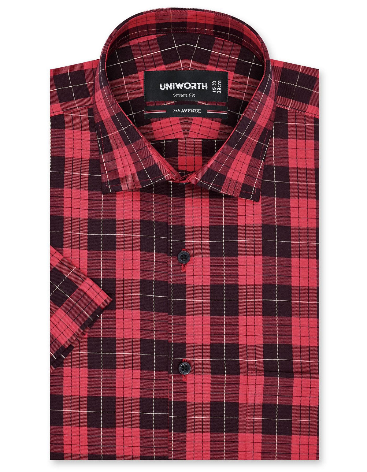 Check Red Smart Fit Shirt FS1153SH-14.5