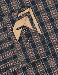 Check Brown Classic Fit Shirt FS1157RF-15.5
