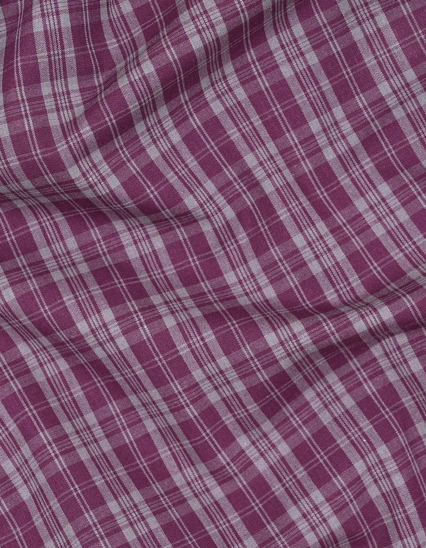 Check Maroon Tailored Smart Fit Shirt FS1160SF-16