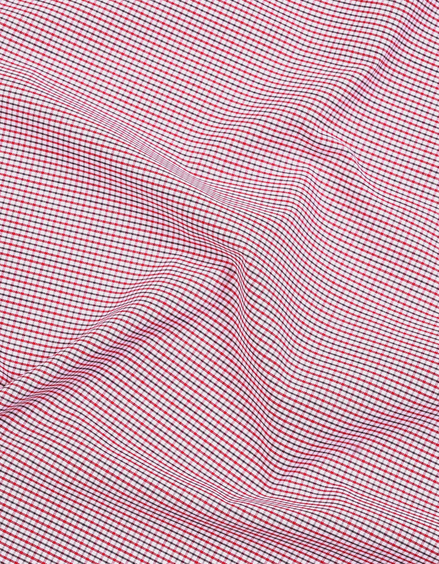 Check Red Classic Fit Shirt FS1172RF-16