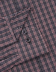 Check Brown Tailored Smart Fit Shirt FS1174-1SF-15.5