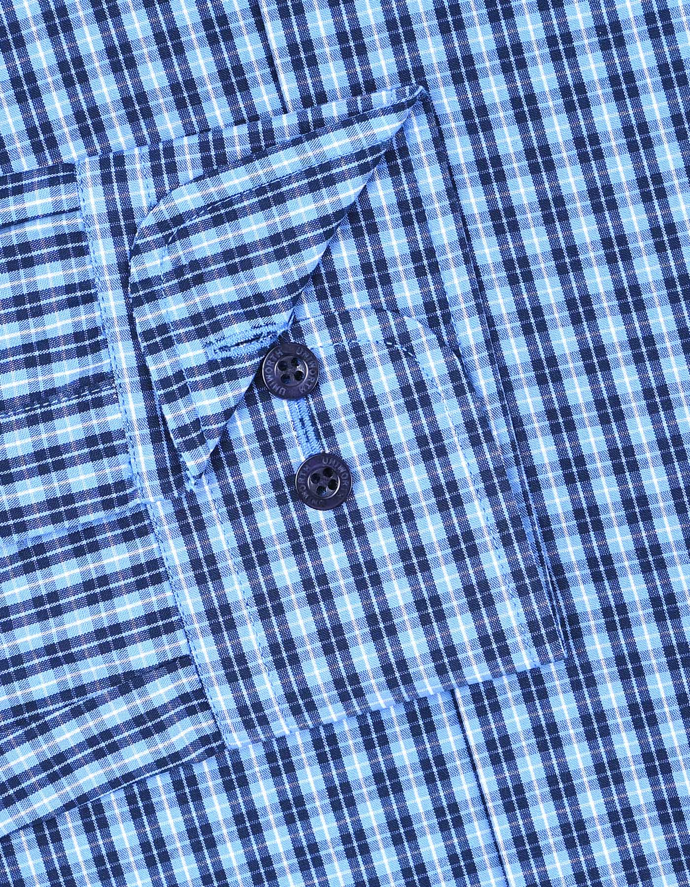 Check Blue Classic Fit Shirt FS1175RF-15.5