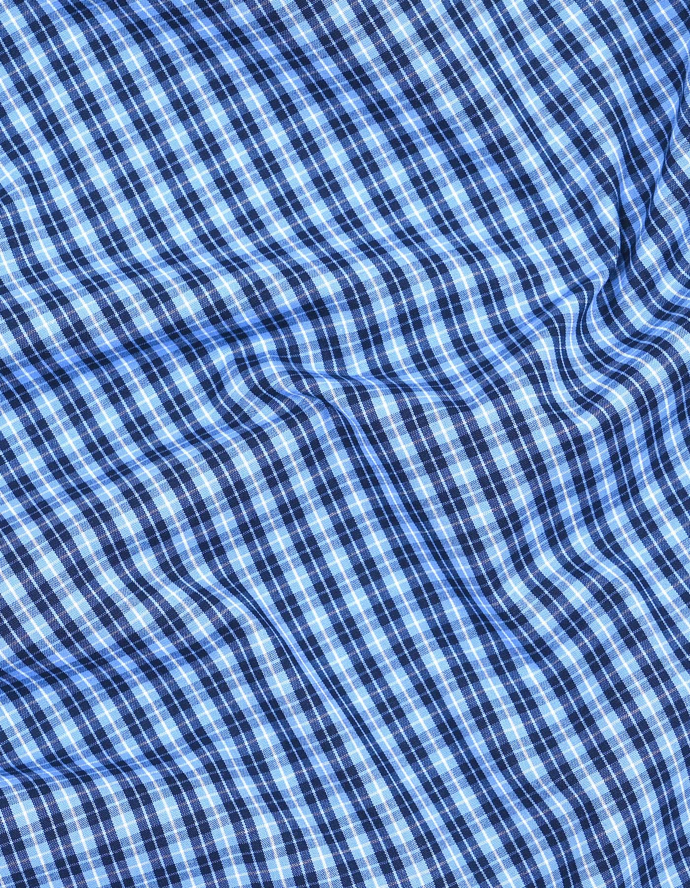 Check Blue Classic Fit Shirt FS1175RF-16