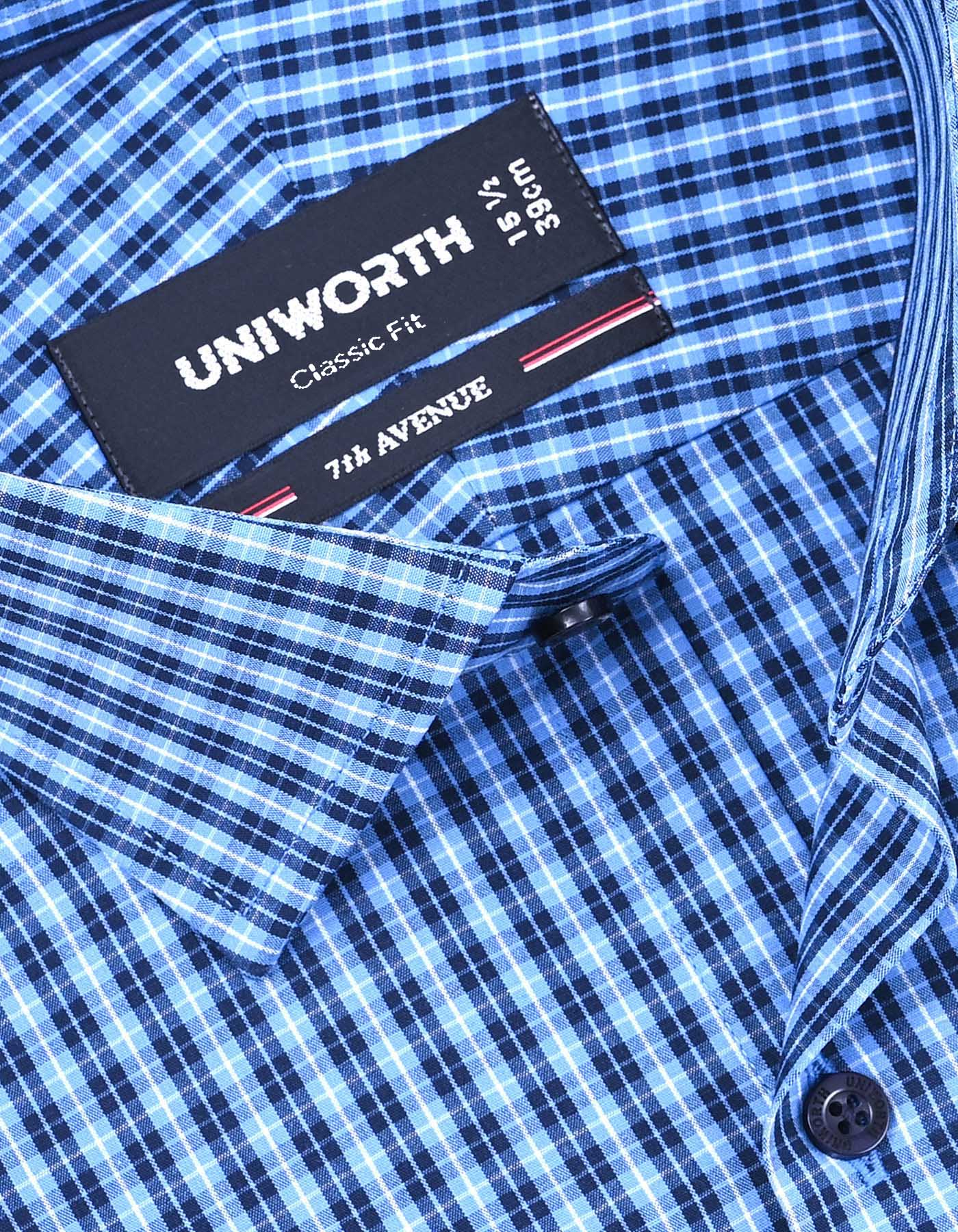Check Blue Classic Fit Shirt FS1175RF-15