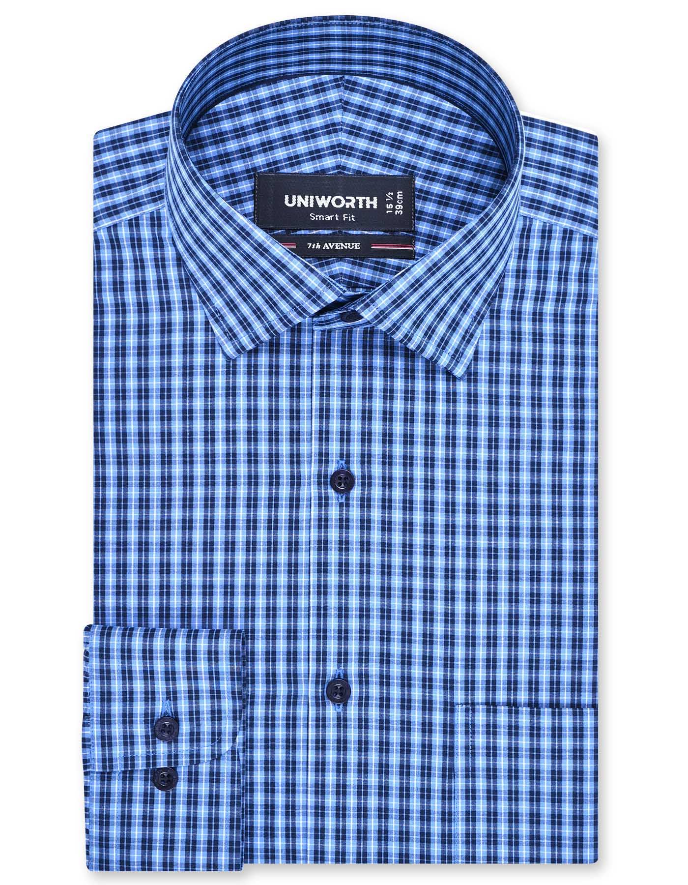 Check Blue Classic Fit Shirt FS1175RF-14.5
