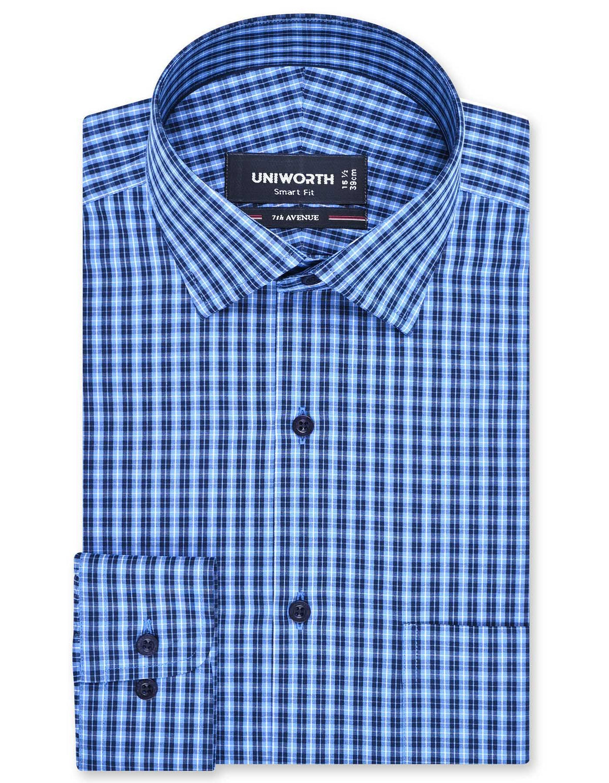 Check Blue Classic Fit Shirt FS1175RF-14.5