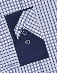 Check Navy Classic Fit Shirt FS1176RF-15.5