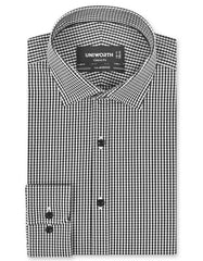 Check Black Classic Fit Shirt FS1185RF-14.5