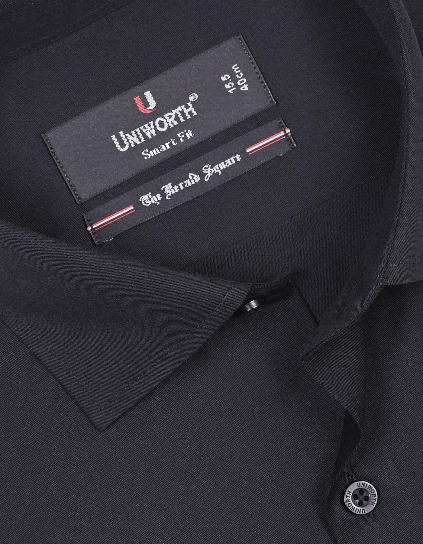 Plain Black Tailored Smart Fit Shirt FS1307-3SD-15