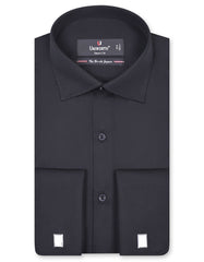 Plain Black Tailored Smart Fit Shirt FS1307-3SD-14.5