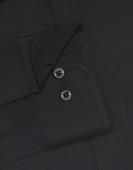 Plain Black Classic Fit Shirt FS1307-6RF-15.5