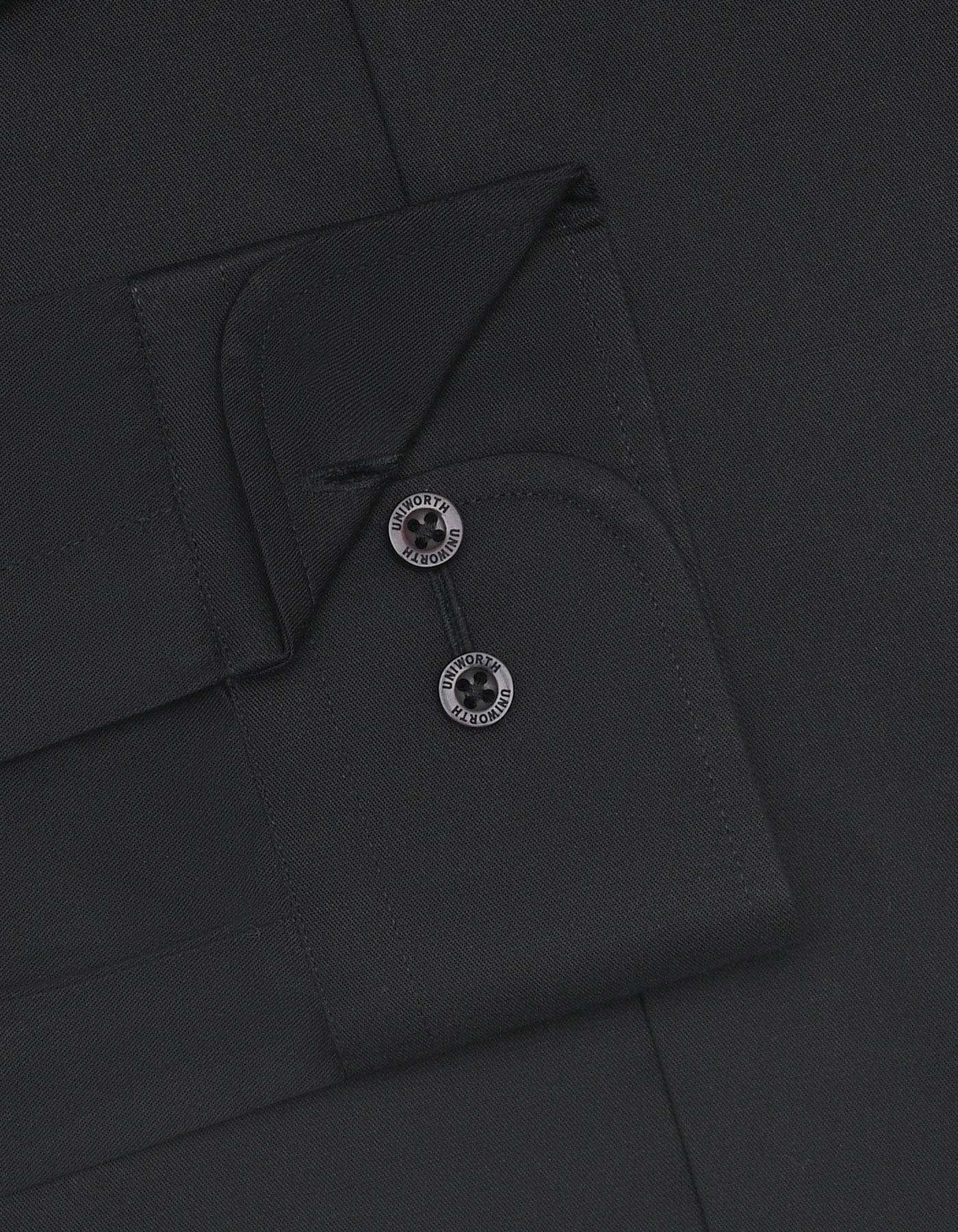 Plain Black Tailored Smart Fit Shirt FS1307-6SF-15.5